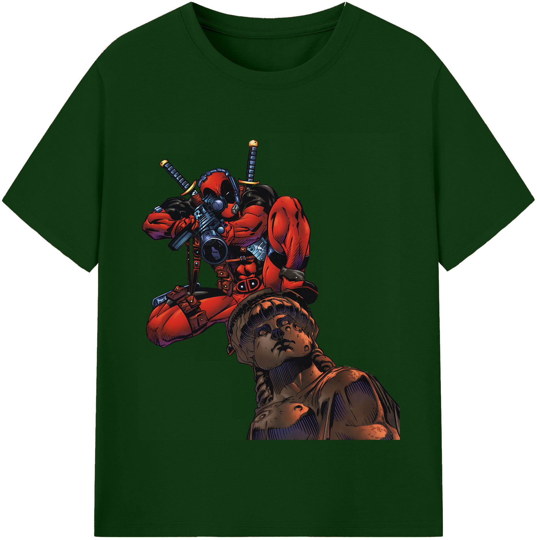 （画像用） Deadpool デッドプール 綿100％半袖Tシャツ（フロントプリント）